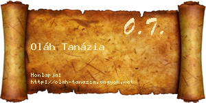 Oláh Tanázia névjegykártya